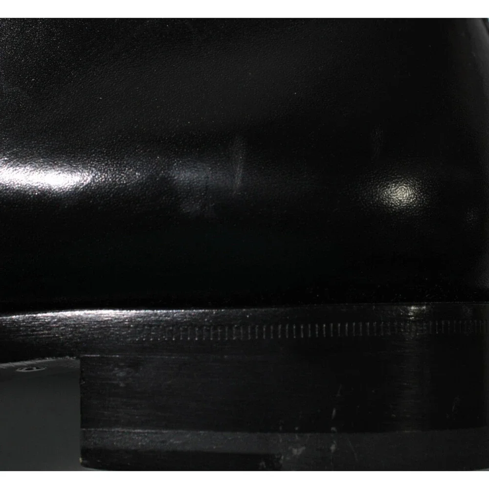 Di Bianco NWD Double Monk Strap Dress Shoes Size 9 US in Black Leather